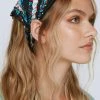 Accessories Abstract Print Head Scarf -Christmas Sales womens black abstract print head scarf