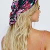 Accessories Floral Print Head Scarf 2 Accessories Floral Print Head Scarf -Christmas Sales womens black floral print head scarf