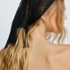 Hats And Hair Accessories Lace Tassel Head Scarf -Christmas Sales womens black lace tassel head scarf
