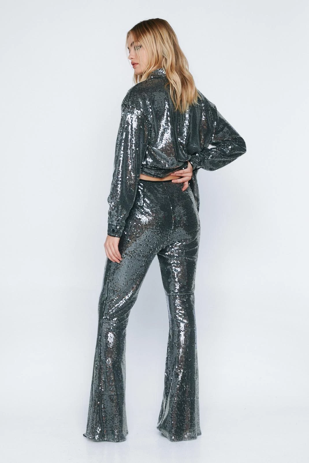 Two Piece Sets Sequin Two Piece Flare Pants 5 Two Piece Sets Sequin Two Piece Flare Pants - Image 3