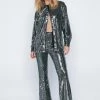 Shirts Sheer Sequin Relaxed Two Piece Shirt