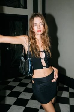 Party Outfits Slinky Diamante Heart Trim Cut Out Mini Skirt 15 Party Outfits Slinky Diamante Heart Trim Cut Out Mini Skirt -Christmas Sales womens black slinky diamante heart trim cut out mini skirt 3