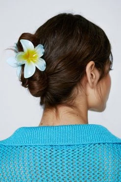 Hair Clips Flower Hair Clip 9 Hair Clips Flower Hair Clip -Christmas Sales womens blue flower hair clip 3