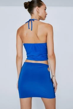 Party Outfits Slinky Diamante Heart Trim Cut Out Mini Skirt 13 Party Outfits Slinky Diamante Heart Trim Cut Out Mini Skirt -Christmas Sales womens cobalt slinky diamante heart trim cut out mini skirt 1