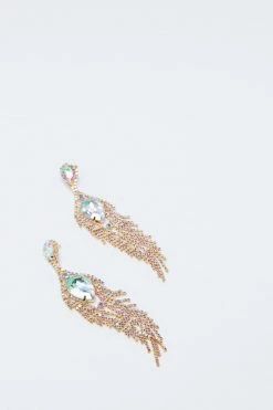 Christmas Sales -Christmas Sales womens gold embellished drop earring 1