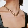 Necklaces Flat Snake Chain Necklace