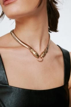 Necklaces Flat Snake Chain Necklace