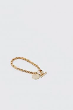 Necklaces Gold Plated Loop Chain Pendant Bracelet -Christmas Sales womens gold gold plated loop chain pendant bracelet 3