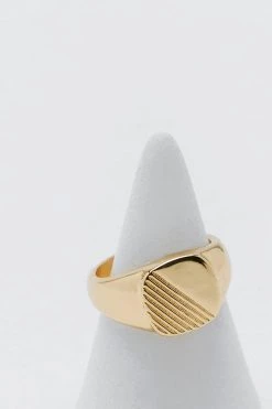 Rings Gold Plated Signet Ring -Christmas Sales womens gold gold plated signet ring 2