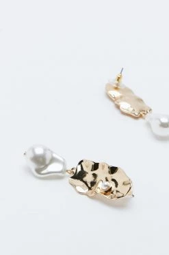 Formal Wear Pearl Drop Earring -Christmas Sales womens gold pearl drop earring 2