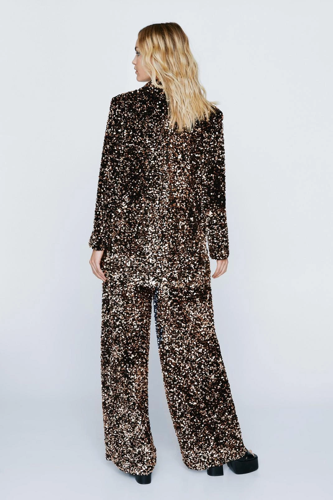 Sequin Pants Premium Sequin Wide Leg Pants 8 Sequin Pants Premium Sequin Wide Leg Pants - Image 6