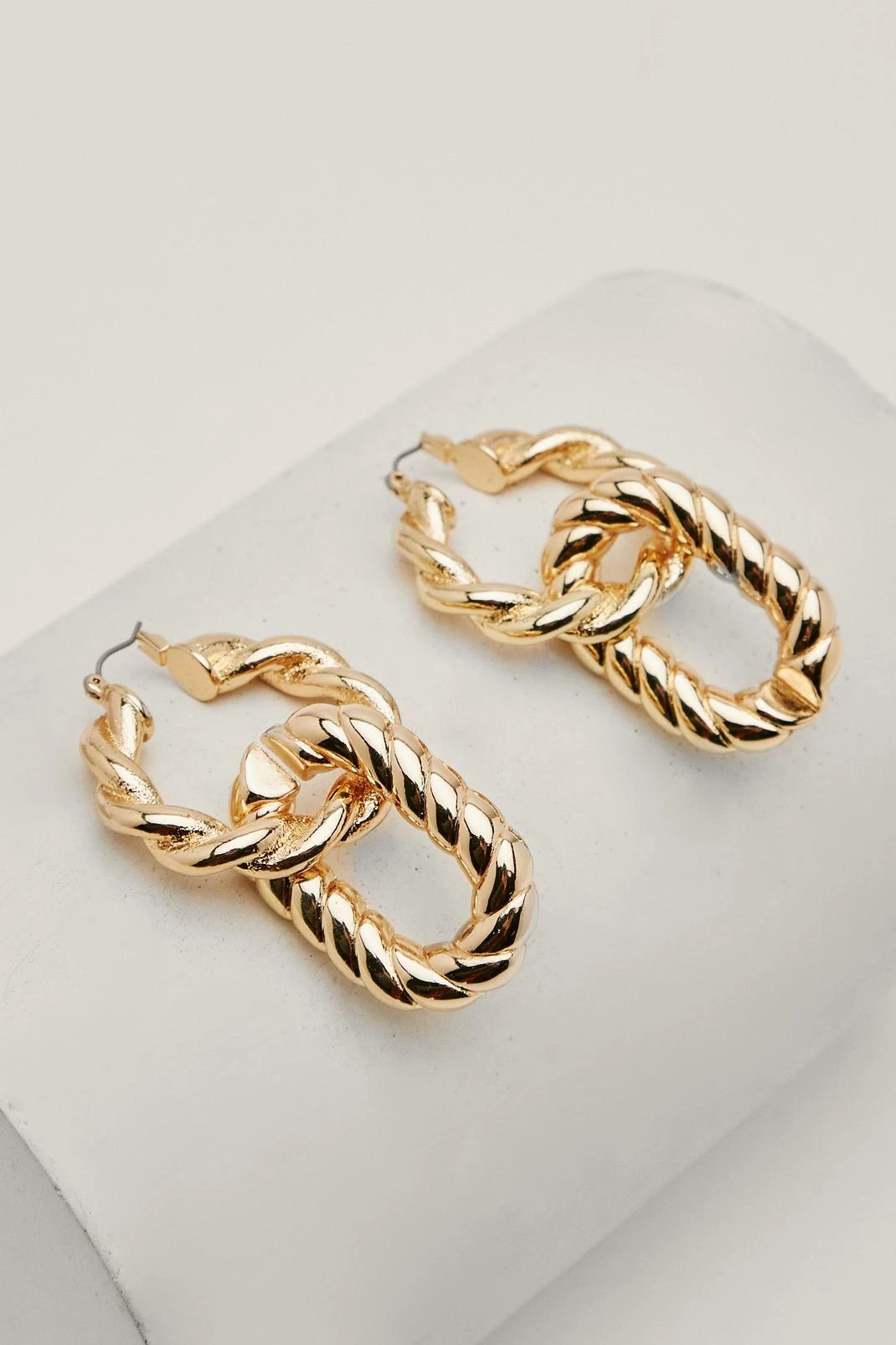 Make Your Move! 60% Off Party! Recycled Twisted Double Hoop Metal Earrings 4 Make Your Move! 60% Off Party! Recycled Twisted Double Hoop Metal Earrings - Image 2