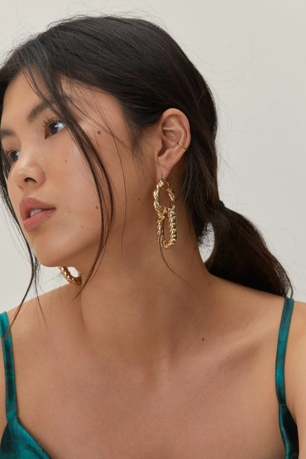 Make Your Move! 60% Off Party! Recycled Twisted Double Hoop Metal Earrings 3 Make Your Move! 60% Off Party! Recycled Twisted Double Hoop Metal Earrings