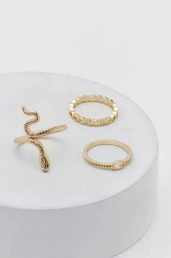 Rings Snake Ring 8 Piece Set -Christmas Sales womens gold snake ring 8 piece set 2