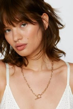 Necklaces T-Bar Chain Necklace 9 Necklaces T-Bar Chain Necklace -Christmas Sales womens gold t bar chain necklace 3