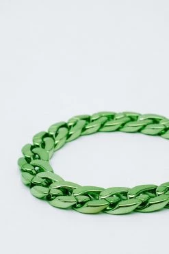 Necklaces Recycled Metallic Chain Necklace 8 Necklaces Recycled Metallic Chain Necklace -Christmas Sales womens green recycled metallic chain necklace 2