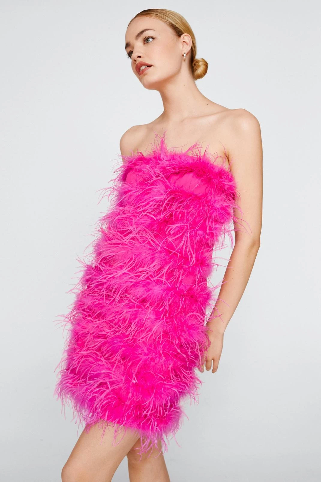 Sequin Dresses Feather Bandeau Mini Dress 13 Sequin Dresses Feather Bandeau Mini Dress - Image 11