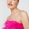 Sequin Dresses Feather Bandeau Mini Dress