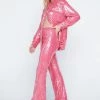 Party Outfits Sequin Kick Flared Pants 1 Party Outfits Sequin Kick Flared Pants -Christmas Sales womens hot20pink sequin kick flared pants