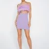 Party Outfits Feather Trim Bodycon Mini Dress 2 Party Outfits Feather Trim Bodycon Mini Dress -Christmas Sales womens lilac feather trim bodycon mini dress