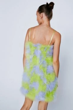 Bodycon Dresses Premium Feather Check Mini Dress -Christmas Sales womens lime premium feather check mini dress 5
