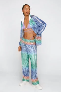 Sequin Pants Sequin Sweatpants -Christmas Sales womens multi sequin sweatpants 3
