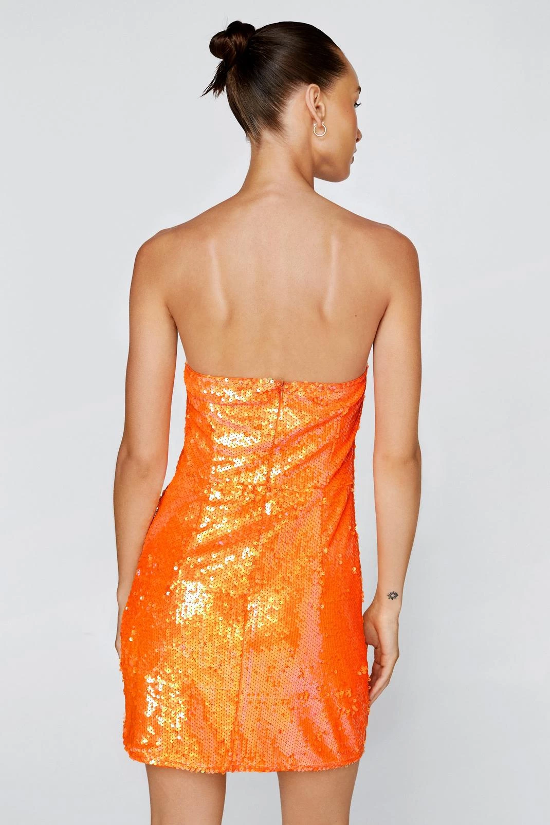 Sequin Dresses Sequin Tailored Bandeau Mini Dress 8 Sequin Dresses Sequin Tailored Bandeau Mini Dress - Image 6