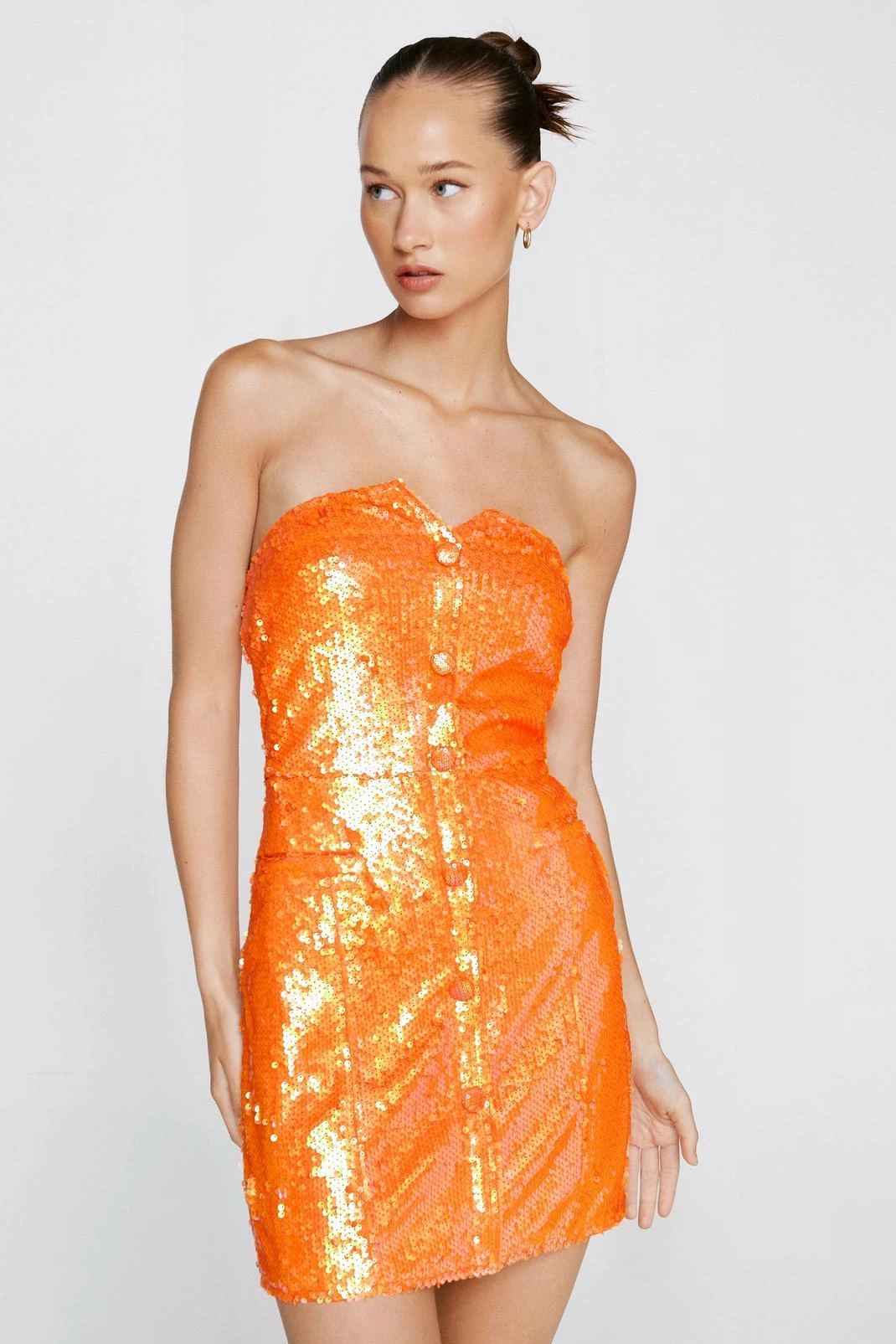 Sequin Dresses Sequin Tailored Bandeau Mini Dress 6 Sequin Dresses Sequin Tailored Bandeau Mini Dress - Image 4