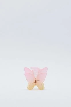 Hair Clips Butterfly Hair Clip -Christmas Sales womens pink butterfly hair clip 1