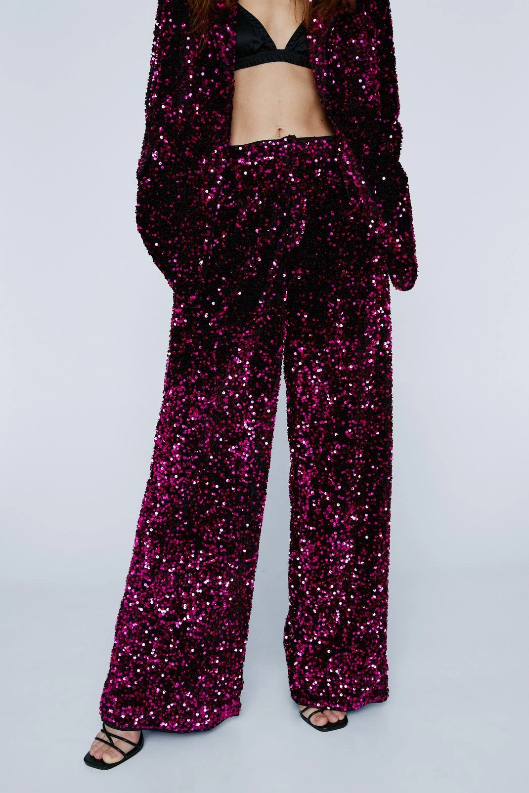 Sequin Pants Premium Sequin Wide Leg Pants 4 Sequin Pants Premium Sequin Wide Leg Pants - Image 2