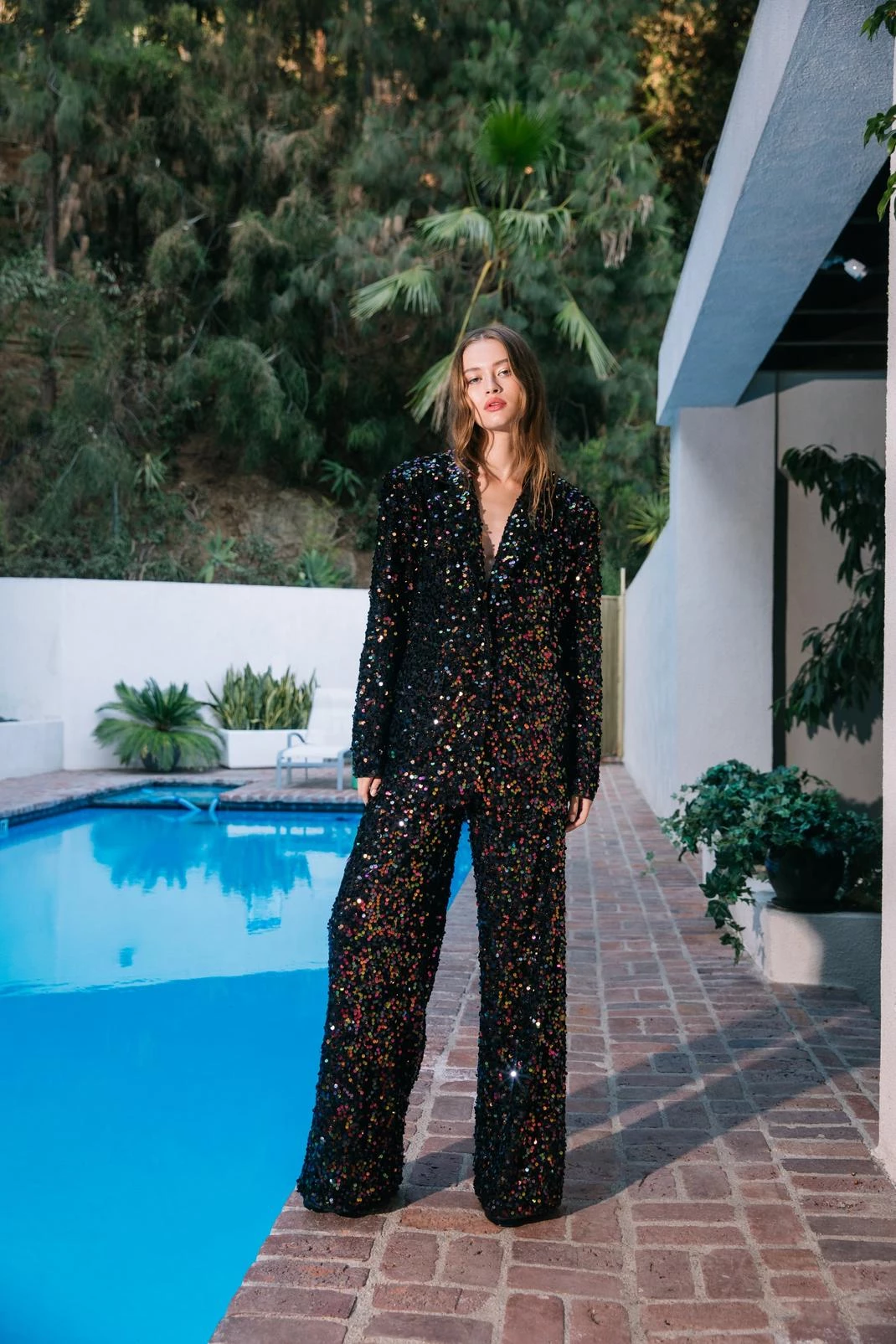 Party Outfits Rainbow Sequin Oversized Blazer 6 Party Outfits Rainbow Sequin Oversized Blazer - Image 4