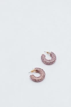 Accessories Recycled Chunky Crystal Embellished Hoop