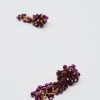 Beaded Tassel Earrings -Christmas Sales womens purple beaded tassel earrings