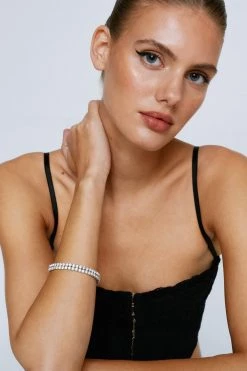 Jewelry Diamante Embellished Bracelet