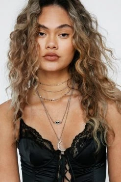 New Evil Eye Layered Necklace