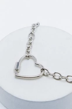 Necklaces Heart Chain Necklace -Christmas Sales womens silver heart chain necklace 2
