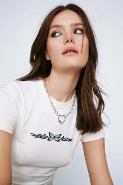 Necklaces Heart Chain Necklace -Christmas Sales womens silver heart chain necklace 3