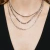 Necklaces Multi Chain Layered Necklace 2 Necklaces Multi Chain Layered Necklace -Christmas Sales womens silver multi chain layered necklace