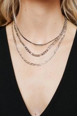 Necklaces Multi Chain Layered Necklace