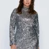 Dresses Plus Size Sequin Long Sleeve Mini Dress 1 Dresses Plus Size Sequin Long Sleeve Mini Dress -Christmas Sales womens silver plus size sequin long sleeve mini dress
