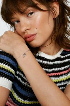 Jewelry Set Of 2 Real Silver Matching Heart Bracelets