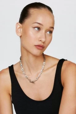 Necklaces Square Chain Loop Necklace