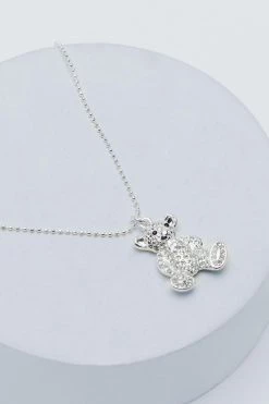 Necklaces Sterling Silver Gummy Bear Necklace -Christmas Sales womens silver sterling silver gummy bear necklace 2