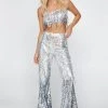 Going Out Tops Tassel Sequin Crop Top -Christmas Sales womens silver tassel sequin crop top