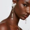 Formal Wear Butterfly Drop Pearl Earrings 2 Formal Wear Butterfly Drop Pearl Earrings -Christmas Sales womens white butterfly drop pearl earrings