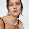 Necklaces Chunky Pearl Necklace -Christmas Sales womens white chunky pearl necklace